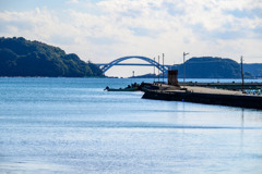 橋杭漁港とくしもと大橋