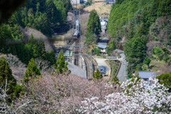 七曲坂から吉野駅を