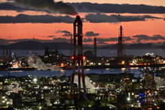 水島工場地帯夜景