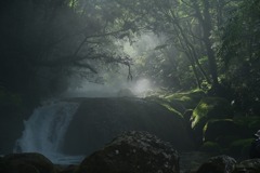 黎明の滝