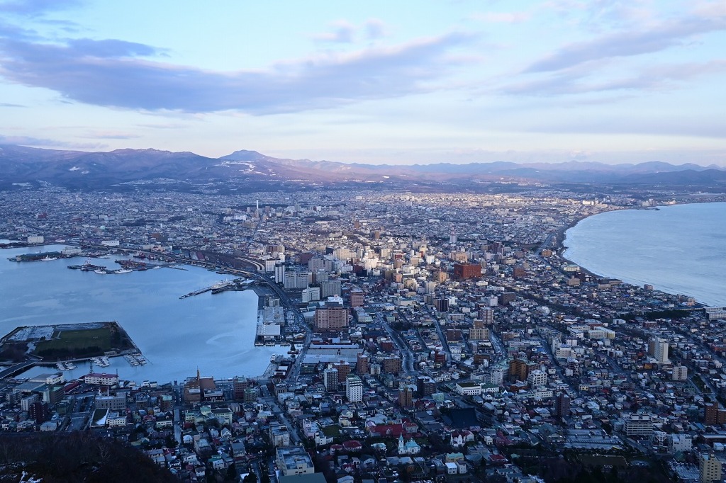 函館山から夕景