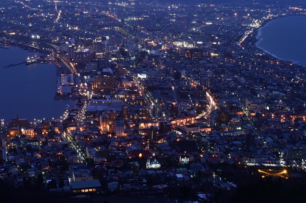 函館山から夜景