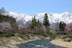 姫川と白馬三山