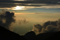 畳平からの夕景