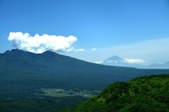 八ヶ岳と富士