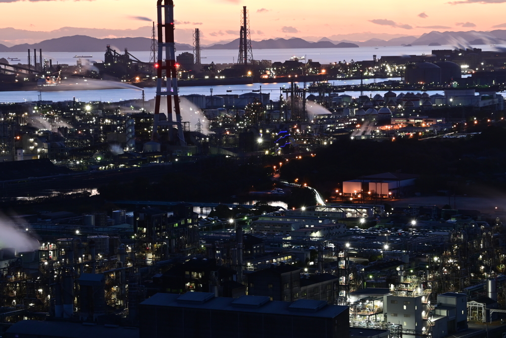 工場地帯の灯り