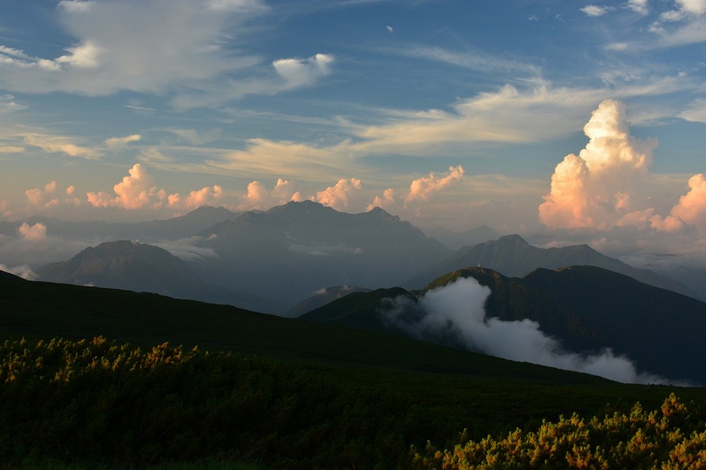 北アルプス展望