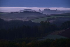 夜明け前の五稜の丘