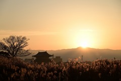 古都の日の出