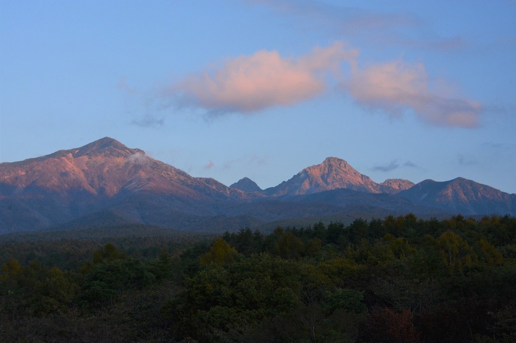 朝焼けの八ヶ岳