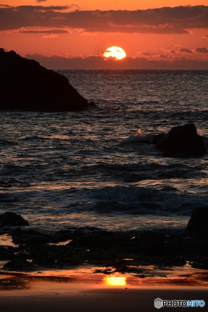 土佐湾の日の出