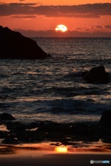 土佐湾の日の出