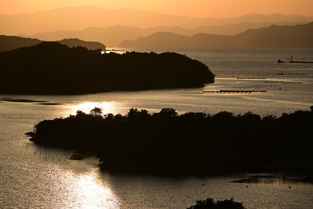 英虞湾の夕景