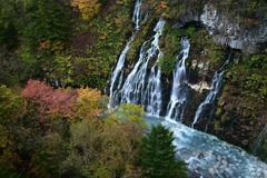 秋の白髭の滝