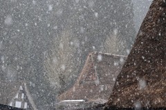 雪の合掌造り