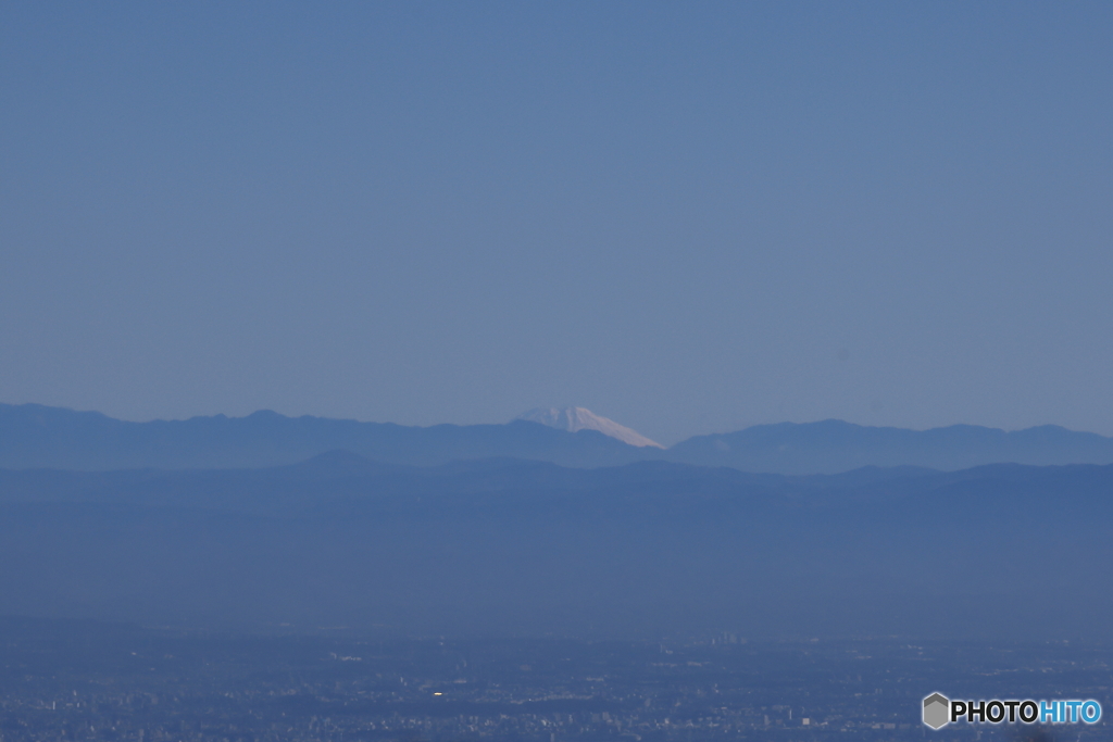 御在所岳から望む富士山