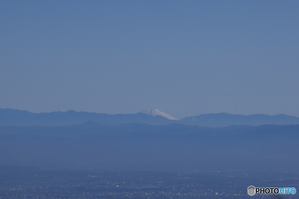 御在所岳から望む富士山