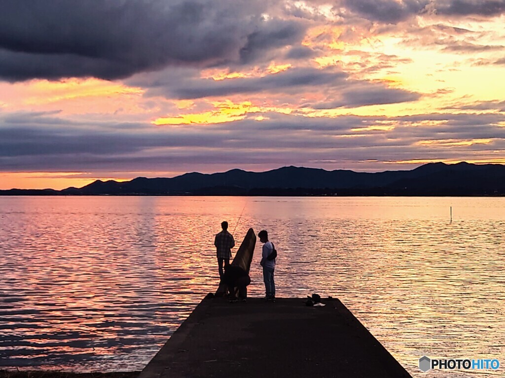 浜名湖　夕景1