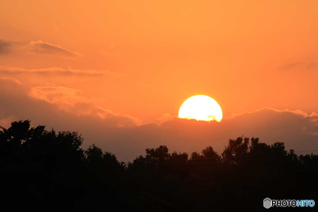 夕日