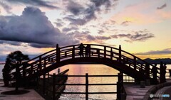 志ぶき橋　夕景