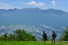 八ヶ岳を望む