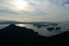 しまなみ海道の夕暮れ