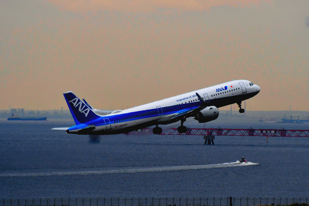 空へ飛び立つ