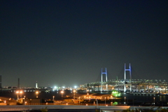横浜ベイブリッジの夜景