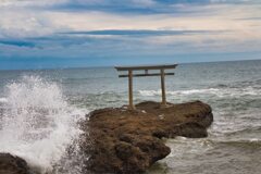 大洗～海に立つ鳥居