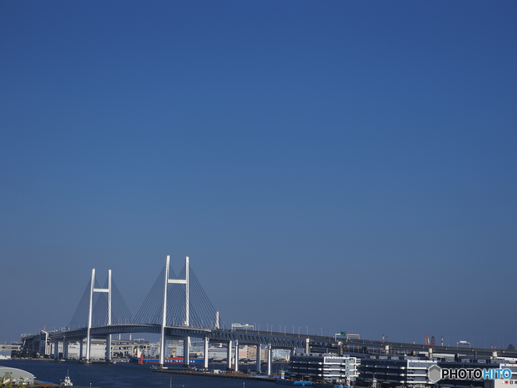 霜月の青空の下