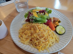 とうもろこしパスタ