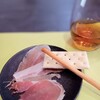 生ハムとグリッシーニ