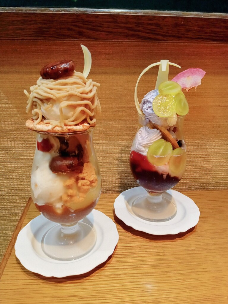 モンブランとシャインマスカット