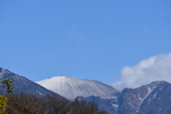 雪化粧した浅間山