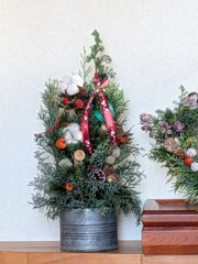 家の中のクリスマスツリー