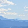 微かに見える富士山