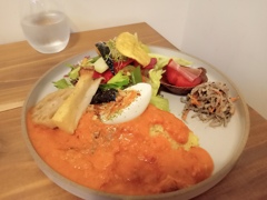 バターチキンカレーのプレート
