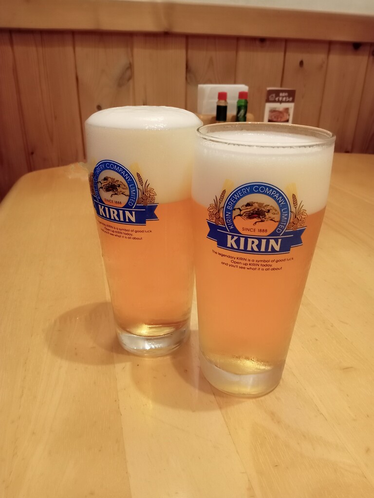 生ビールで乾杯