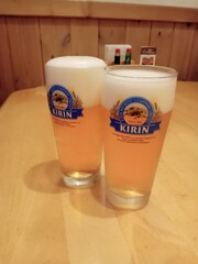 生ビールで乾杯