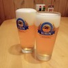 生ビールで乾杯
