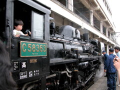 秩父鉄道のSLの点検模様