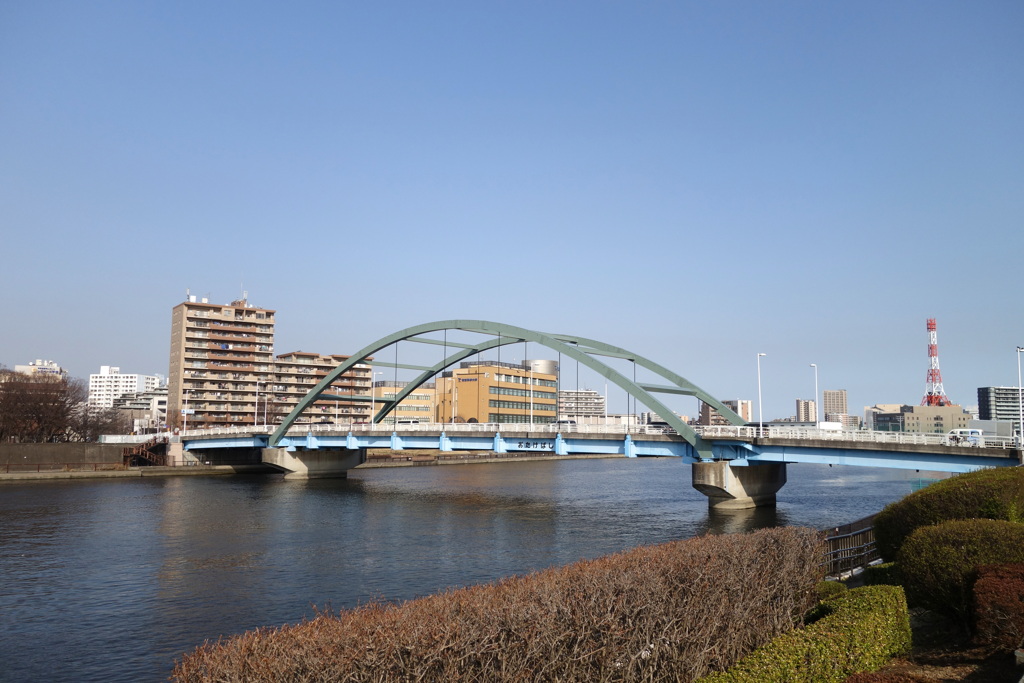 隅田川の尾竹橋下流方向
