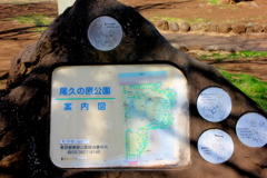 尾久の原公園の岩の案内板