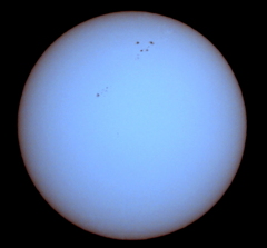 '22.10.1109:47.の太陽面（見やすいように色温度を変えてみた）