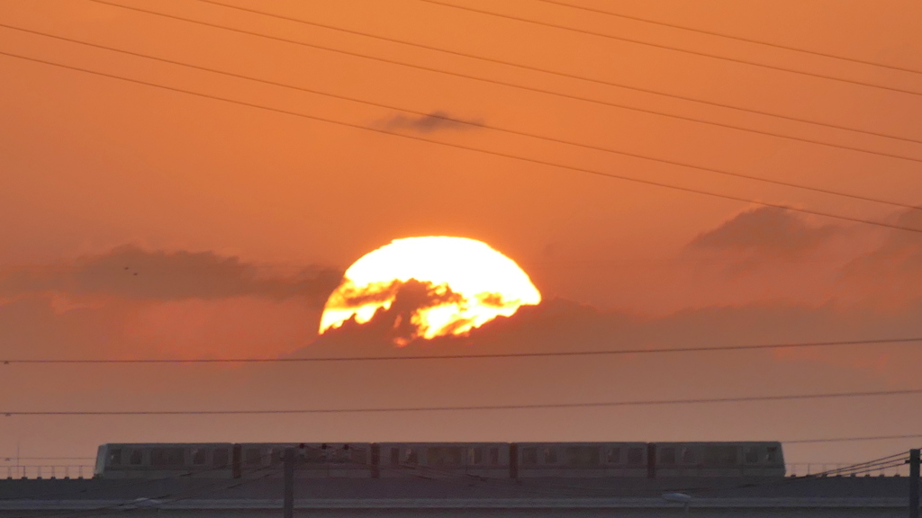 隅田川の夕日