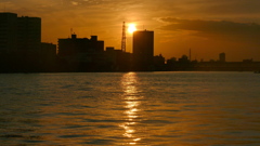 隅田川の夕日