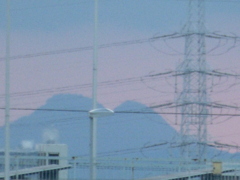 '22,7.7に都内から見えた双子山