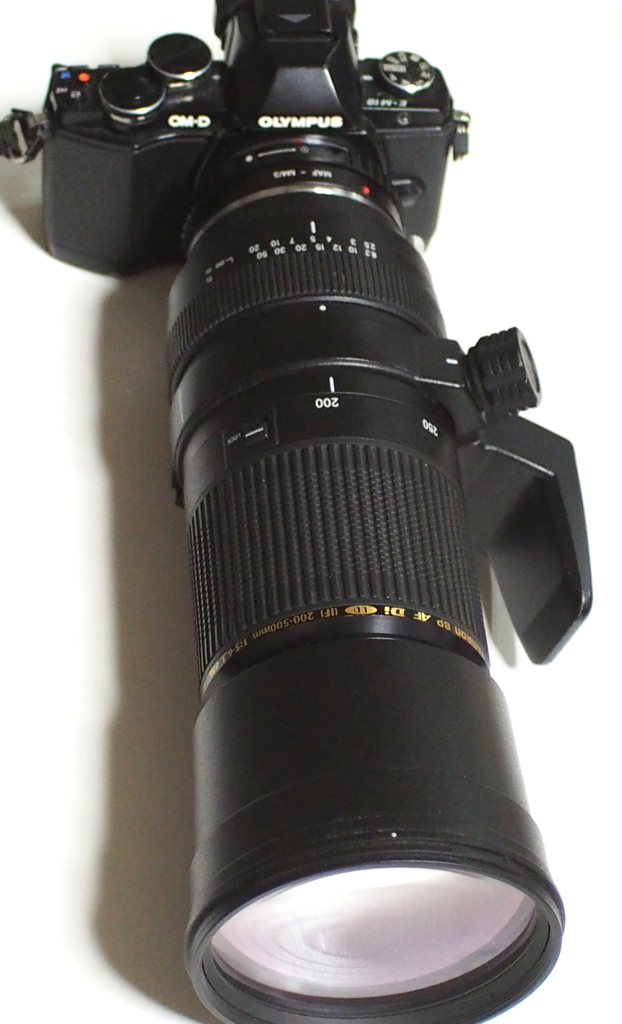 E-M10＋MF-3/4タムロンSP AF DI LD IF200-500㎜