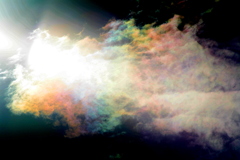 太陽の右の彩雲