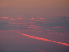 ’22新年の夕焼けの赤銅雲